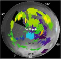 Nuages au Pôle Sud de Titan.