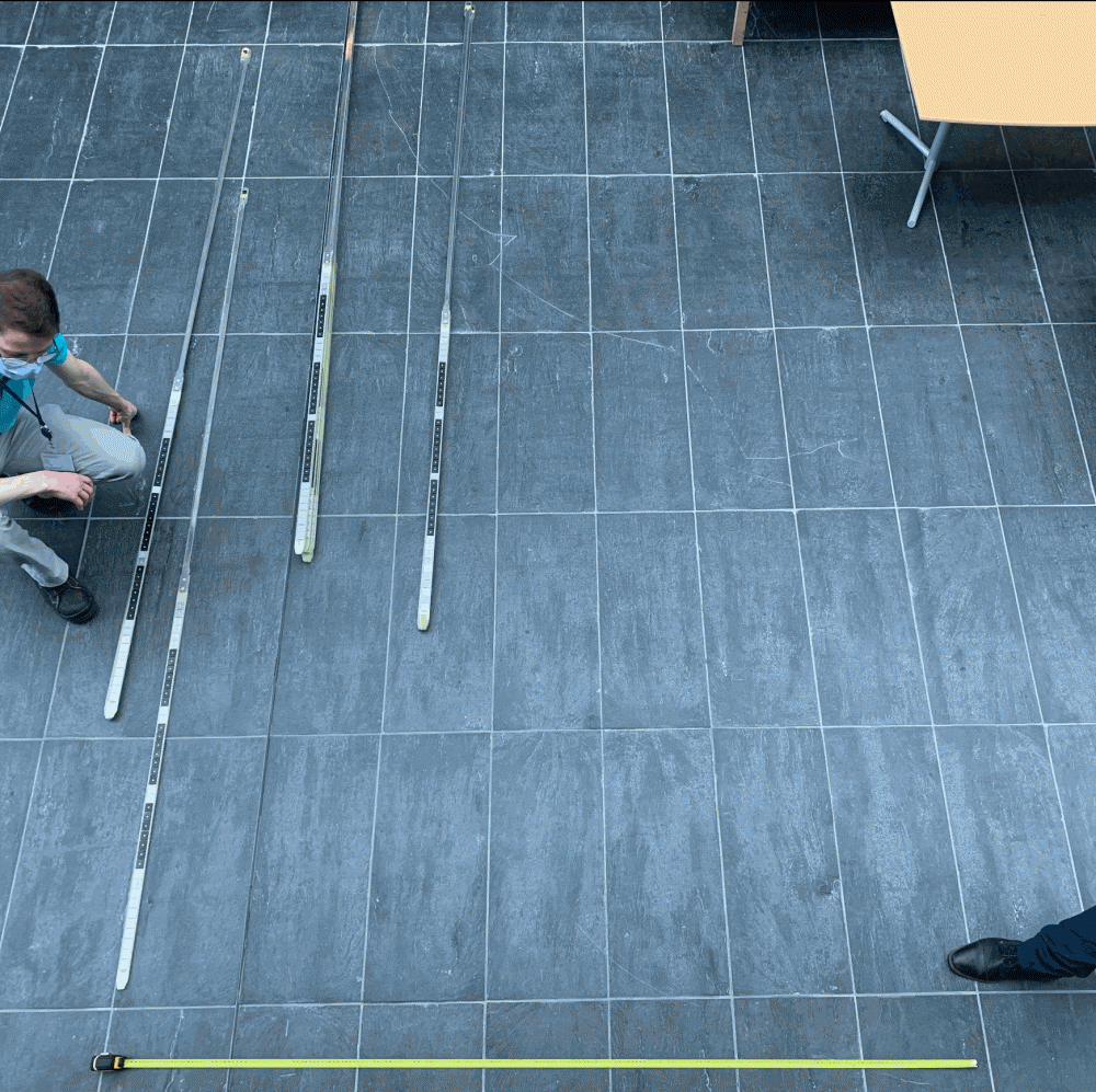 The homogeneity of the magnetic field of the Iseult magnet on good rails...