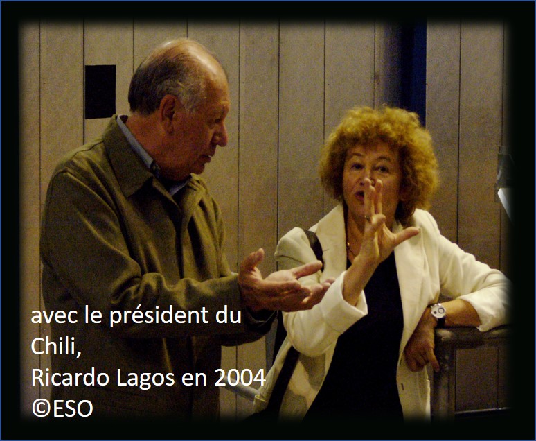 En compagnie du président du Chili, 
Ricardo Lagos en 2004©ESO