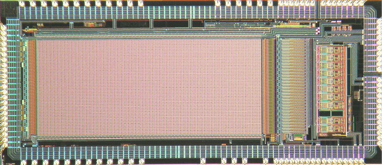 Puce Nectar0 pour CTA: Le microcircuit NECTAR0 intègre près de 300000 transistors gravés avec une précision de 0.35µm sur une surface d’environ 20mm2. Il est destiné à la lecture des photomultiplicateurs du futur observatoire CTA. 