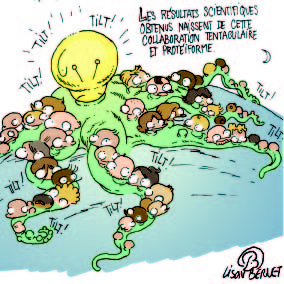 Laissez passer les p'tits papiers: dessin du mois de juillet 2011 sur le site LHC France