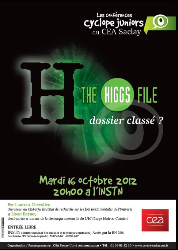 le 16 octobre, conférence cyclope junior sur le boson de Higgs par Laurent Chevalier