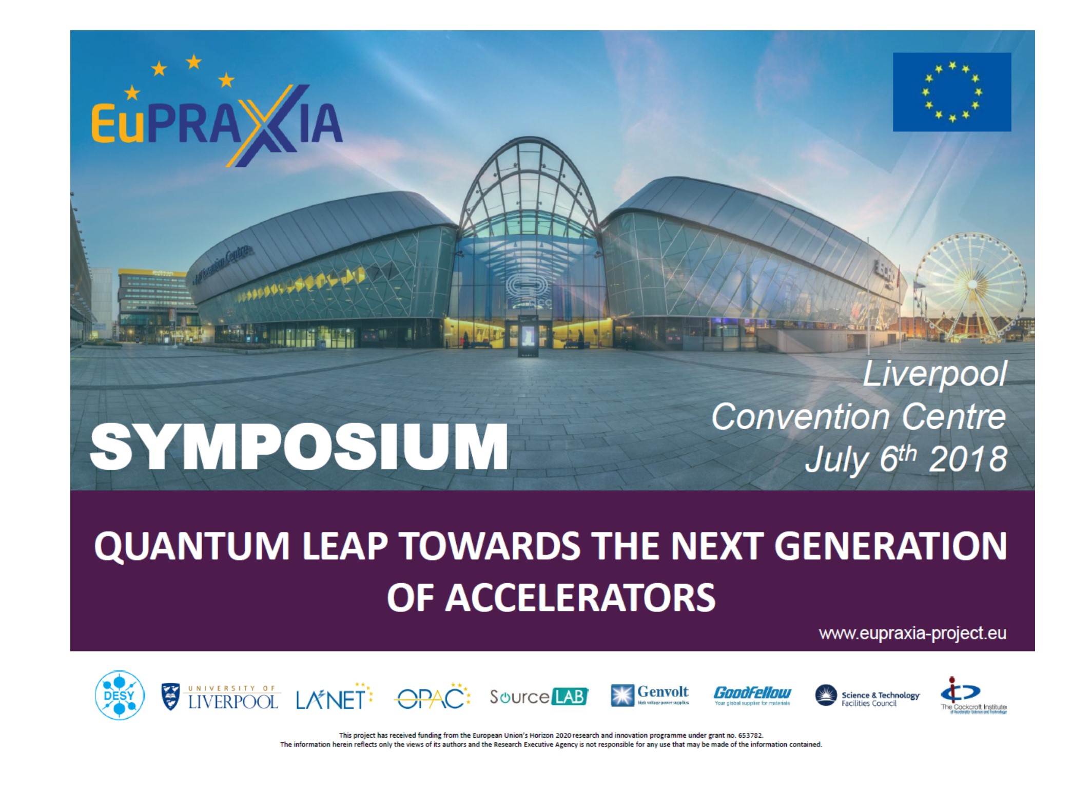 Symposium: Quantum Leap Towards the Next Generation of Particle Accelerators-Liverpool, UK
