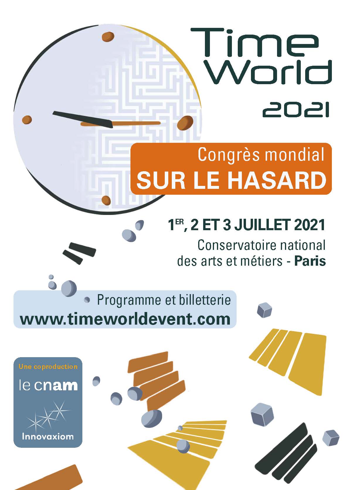 Timeworld 2021: congrès mondial sur le hasard 1, 2, 3 juillet 2021