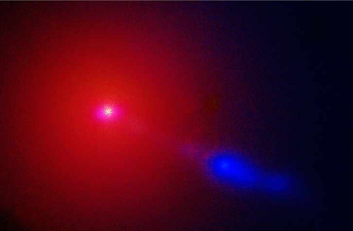 Galaxie M87, lumière visible