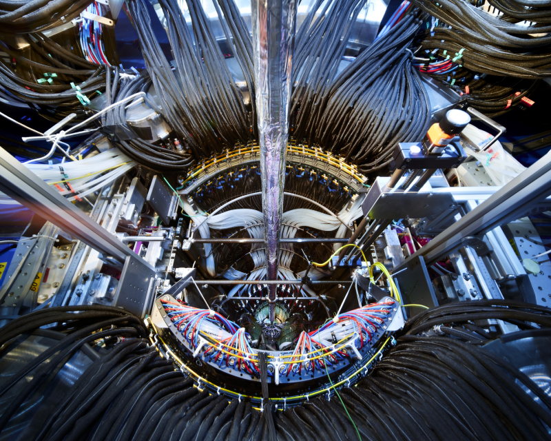 LHC detectors: particles tracked