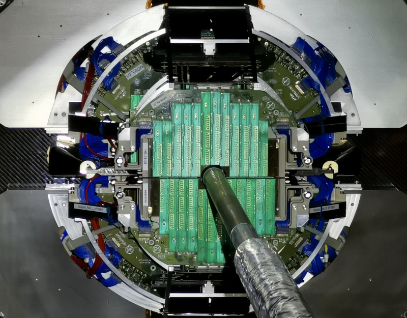 LHC detectors: particles tracked