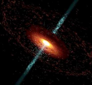 A 'naked' quasar caught in the act