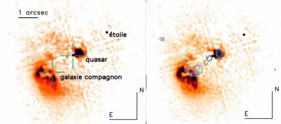 A 'naked' quasar caught in the act