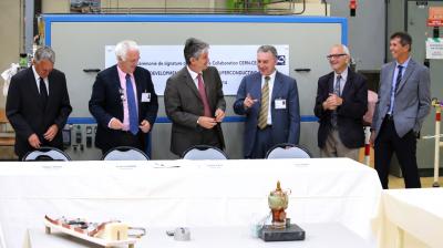 7 Juillet : signature de l’accord de R&D avec le CERN sur les aimants supraconducteurs pour le futur du LHC