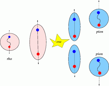 Les harmoniques du rho excitent le réseau