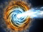 Gust of antimatter in a microquasar