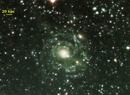 Le plus grand disque galactique connu dans l’univers