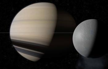 Saturne déformé par ses satellites