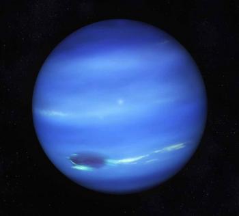 The oscillations of the Sun are reflected by the planet Neptune