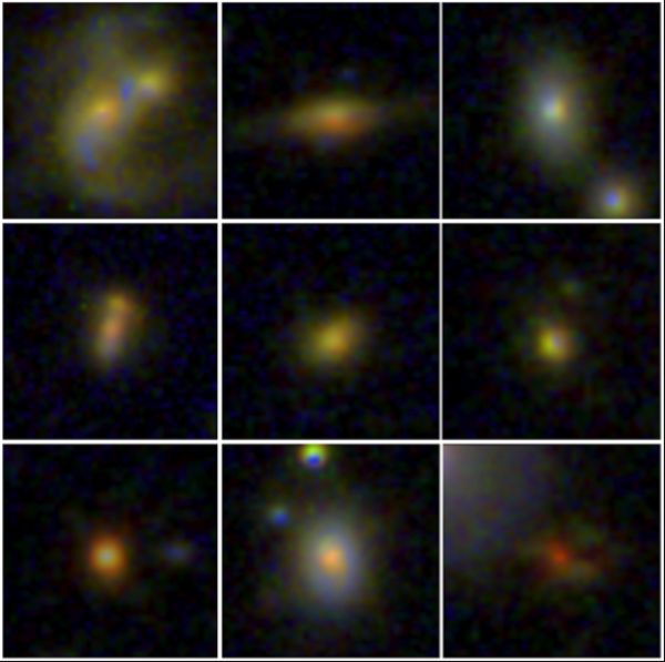 Giant black holes in compact galaxies