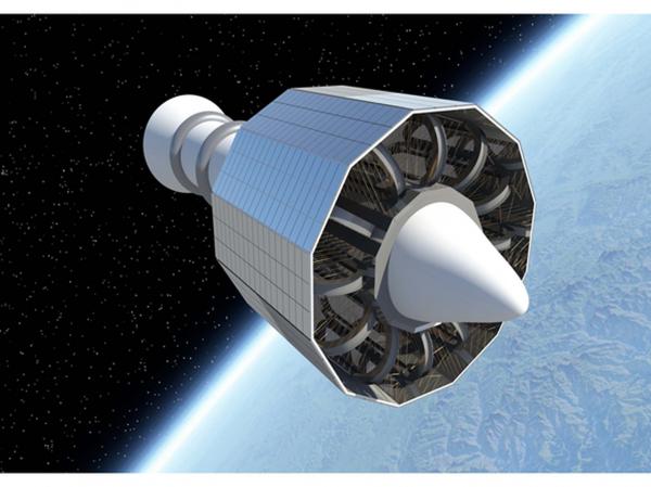 Space radiation superconducting shield