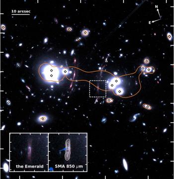 L'Emeraude : un bijou de galaxie pour comprendre l'évolution des premières galaxies massives