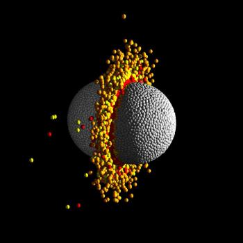 Giant crash in the planetary system Kepler-107