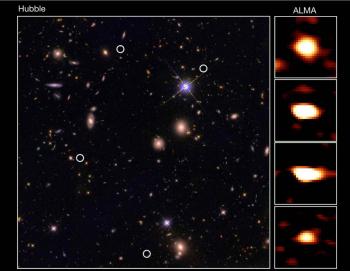 Discovery of an unsuspected abundance of distant massive galaxies