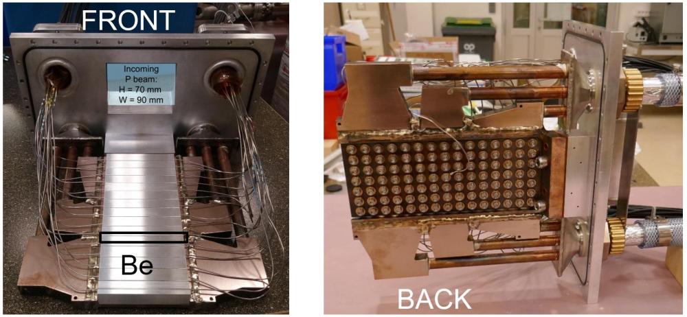 Tests d'une cible Béryllium (Be) haute puissance et premières mesures de diffraction de neutrons sur la source IPHI-neutrons