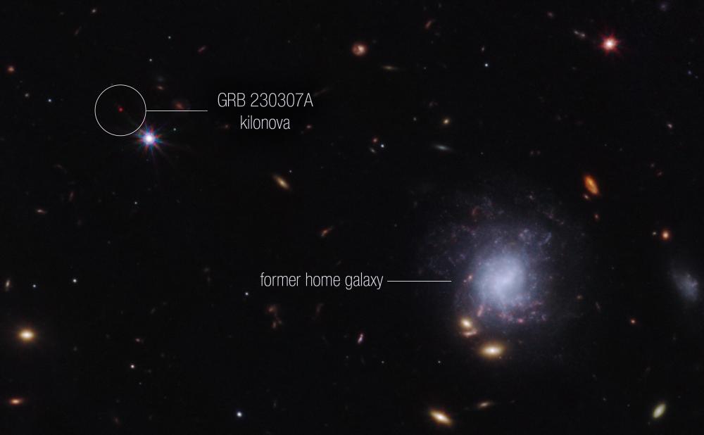James Webb : Première détection d'un élément lourd à 52 protons venant d'une fusion d'étoiles