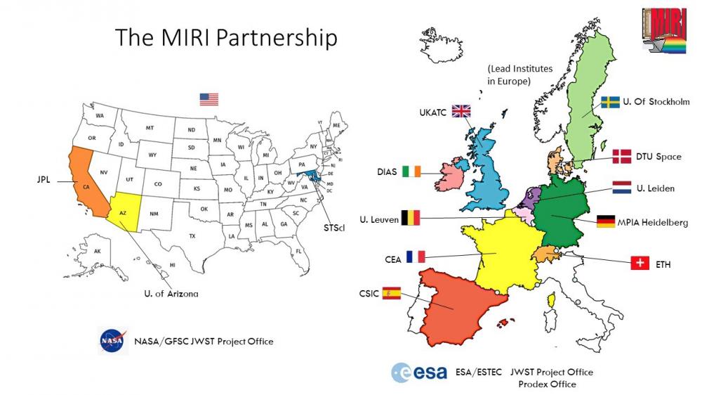 La Royal Astronomical Society récompense l'équipe MIRI pour sa contribution au télescope spatial James Webb