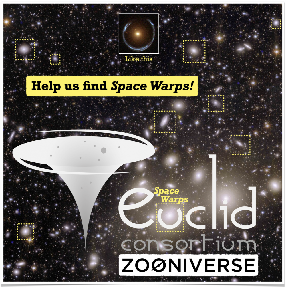 Discover “Space Warps” with the Euclid space telescope!