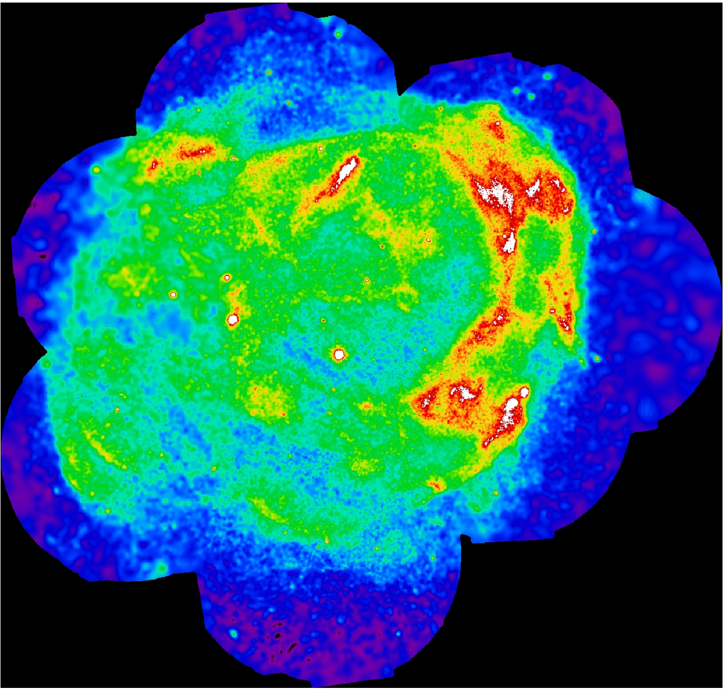Cartographie complète d’un reste de supernova en rayons X