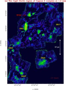 Surprenante population d’étoiles jeunes et massives dans la région du Cygne