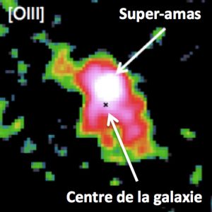 Discovery of an extremely young stellar clump in the distant Universe