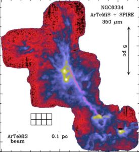 La caméra ArTéMiS en opération à 5100 m d’altitude