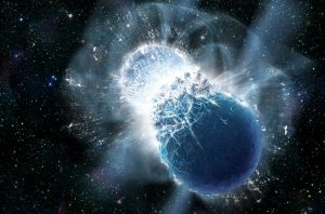 The fusion of two hyperdense stars makes the Universe resonate