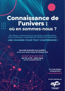 Journée « Connaissance de l’Univers : où en sommes-nous ? »